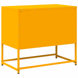 vidaXL TV Cabinet Anthracite 100.5x39x60.5 cm Steel TV stand TV sideboard - mustard yellow, 68 cm - Additional view 7