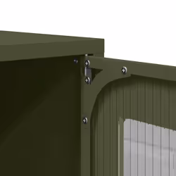 vidaXL TV Cabinet Anthracite 100.5x39x60.5 cm Steel TV stand TV sideboard - olive green, 68 cm - Additional view 10