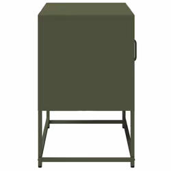 vidaXL TV Cabinet Anthracite 100.5x39x60.5 cm Steel TV stand TV sideboard - olive green, 68 cm - Additional view 6