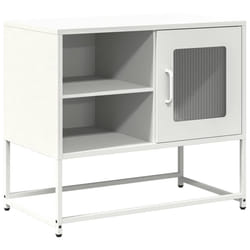 vidaXL TV Cabinet Anthracite 100.5x39x60.5 cm Steel TV stand TV sideboard - white, 68 cm