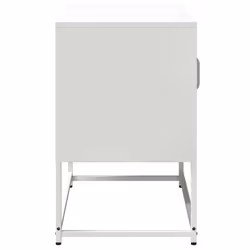 vidaXL TV Cabinet Anthracite 100.5x39x60.5 cm Steel TV stand TV sideboard - white, 68 cm - Additional view 6
