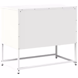 vidaXL TV Cabinet Anthracite 100.5x39x60.5 cm Steel TV stand TV sideboard - white, 68 cm - Additional view 7