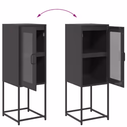 vidaXL Sideboard Mustard Yellow 36x39x107 cm Cold-rolled Steel storage cabinet - black - Additional view 9