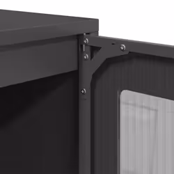 vidaXL Sideboard Black 100.5x39x107 cm Cold-rolled Steel storage cabinet - black - Additional view 9