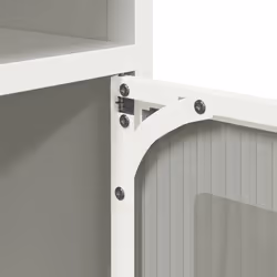 vidaXL Bedside Cabinet Black 36x39x78 cm Cold-rolled Steel bedside table - white - Additional view 10