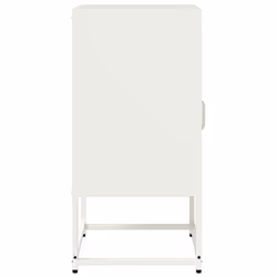 vidaXL Bedside Cabinet Black 36x39x78 cm Cold-rolled Steel bedside table - white - Additional view 6