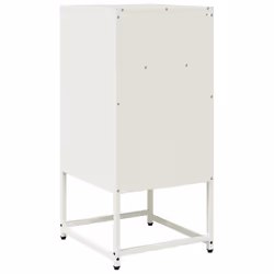 vidaXL Bedside Cabinet Black 36x39x78 cm Cold-rolled Steel bedside table - white - Additional view 7