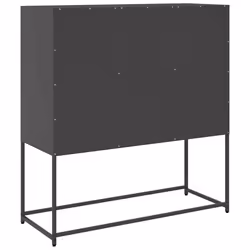vidaXL Sideboard Mustard Yellow 100.5x39x107 cm Cold-rolled Steel - black - Additional view 7