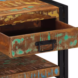 vidaXL Coffee Table 90x50x38 cm Solid Rough Wood Mango side table - Solid reclaimed wood - Additional view 7