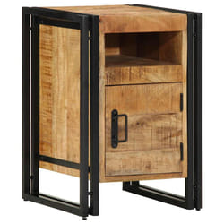 vidaXL Bedside Cabinet 40x40x59 cm Solid Wood Reclaimed bedside table - Solid rough mango wood