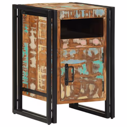 vidaXL Bedside Cabinet 40x40x59 cm Solid Wood Reclaimed bedside table - Solid reclaimed wood