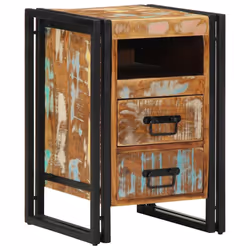 vidaXL Bedside Cabinet 40x40x59 cm Solid Wood Reclaimed bedside table - Solid reclaimed wood
