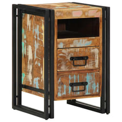 vidaXL Bedside Cabinet 40x40x59 cm Solid Wood Reclaimed bedside table - Solid reclaimed wood