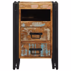 vidaXL Bedside Cabinet 40x40x59 cm Solid Wood Reclaimed bedside table - Solid reclaimed wood