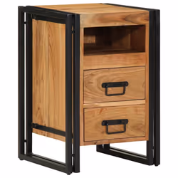 vidaXL Bedside Cabinet 40x40x59 cm Solid Wood Reclaimed bedside table - Solid acacia wood