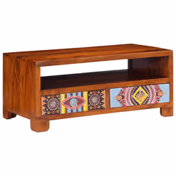 vidaXL Coffee Table 90x50x40 cm Solid Wood Acacia side table living room table - Additional view 10
