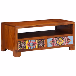 vidaXL Coffee Table 90x50x40 cm Solid Wood Acacia side table living room table - Additional view 9