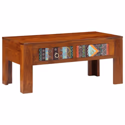 vidaXL Coffee Table 90x50x40 cm Solid Wood Acacia side table living room table - Additional view 10