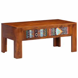 vidaXL Coffee Table 90x50x40 cm Solid Wood Acacia side table living room table - Additional view 9