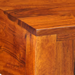 vidaXL Bedside Cabinet 2 pcs 40x40x36 cm Solid Wood Acacia bedside table - 40 x 40 x 36 cm/ 2 pcs - Additional view 4