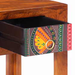 vidaXL Bedside Cabinet 2 pcs 40x40x36 cm Solid Wood Acacia bedside table - 40 x 40 x 36 cm/ 2 pcs - Additional view 5