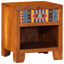 vidaXL Bedside Cabinet 2 pcs 40x40x36 cm Solid Wood Acacia bedside table - 40 x 35 x 45 cm/ 1 pcs