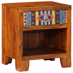 vidaXL Bedside Cabinet 2 pcs 40x40x36 cm Solid Wood Acacia bedside table - 40 x 35 x 45 cm/ 1 pcs - Additional view 8