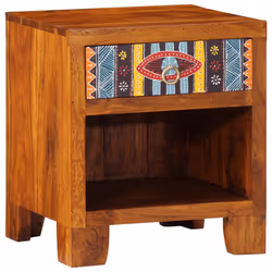 vidaXL Bedside Cabinet 2 pcs 40x40x36 cm Solid Wood Acacia bedside table - 40 x 35 x 45 cm/ 1 pcs - Additional view 9