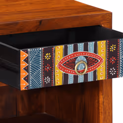 vidaXL Bedside Cabinet 2 pcs 40x40x36 cm Solid Wood Acacia bedside table - 40 x 35 x 45 cm/ 2 pcs
