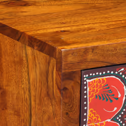 vidaXL Bedside Cabinet 35x35x45 cm Solid Wood Acacia bedside table nightstand - 1 pcs - Additional view 4
