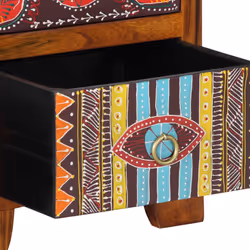 vidaXL Bedside Cabinet 35x35x45 cm Solid Wood Acacia bedside table nightstand - 1 pcs - Additional view 5