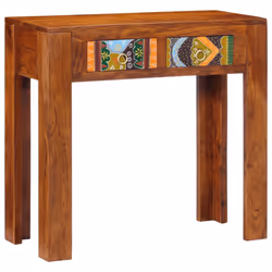 vidaXL Console Table 80x35x75 cm Solid Wood Acacia sofa table hallway table