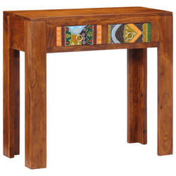 vidaXL Console Table 80x35x75 cm Solid Wood Acacia sofa table hallway table