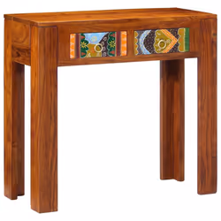 vidaXL Console Table 80x35x75 cm Solid Wood Acacia sofa table hallway table - Additional view 10