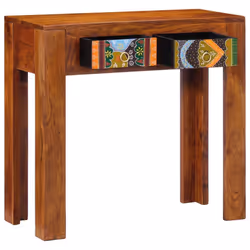 vidaXL Console Table 80x35x75 cm Solid Wood Acacia sofa table hallway table - Additional view 9