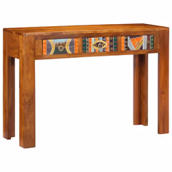 vidaXL Console Table 110x35x75 cm Solid Wood Acacia sofa table hallway table