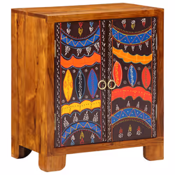 vidaXL Sideboard Multicolour 50x35x60 Solid Wood Acacia cabinet cupboard