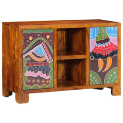 vidaXL Sideboard Multicolour 90x35x60 Solid Wood Acacia cabinet cupboard
