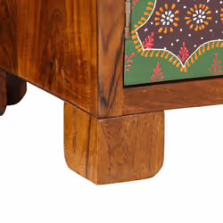 vidaXL Sideboard Multicolour 90x35x60 Solid Wood Acacia cabinet cupboard - Additional view 9