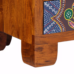vidaXL TV Cabinet Multicolour 110x30x40 Solid Wood Acacia TV stand - Additional view 9