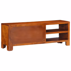 vidaXL TV Cabinet Multicolour 110x30x40 Solid Wood Acacia TV stand - Additional view 6