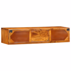 vidaXL Wall-mounted TV Cabinet Multicolour 100x30x22 Solid Wood Acacia - Additional view 6