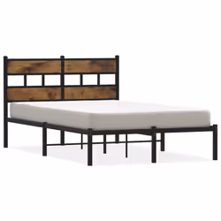 VidaXL 4017050, Black, Oak, 125 cm, 196 cm, 91.5 cm, 1200 x 1900 mm, 1 pc(s)