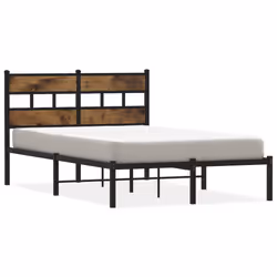 VidaXL 4017051, Black, Oak, 1250 mm, 2.07 m, 915 mm, 1200 x 2000 mm, 1 pc(s)
