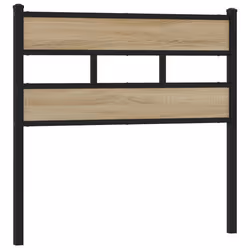 VidaXL 4017129, Black, Oak, Iron, Wood, 80 cm, 850 mm, 91.5 cm