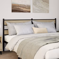 VidaXL 4017139 headboard/footboard Black, Oak - Additional view 2
