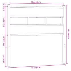 VidaXL 4017183 headboard/footboard Brown, Oak - Additional view 6
