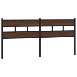 VidaXL 4017187, Brown, Oak, Steel, Wood, 180 cm, 1870 mm, 91.5 cm
