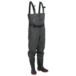 vidaXL Chest Waders with Boots and Belt Waterproof Hunting Fishing Waders - dark green, 42