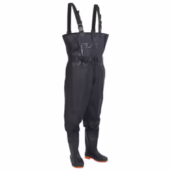 vidaXL Chest Waders with Boots and Belt Waterproof Hunting Fishing Waders - black, 38